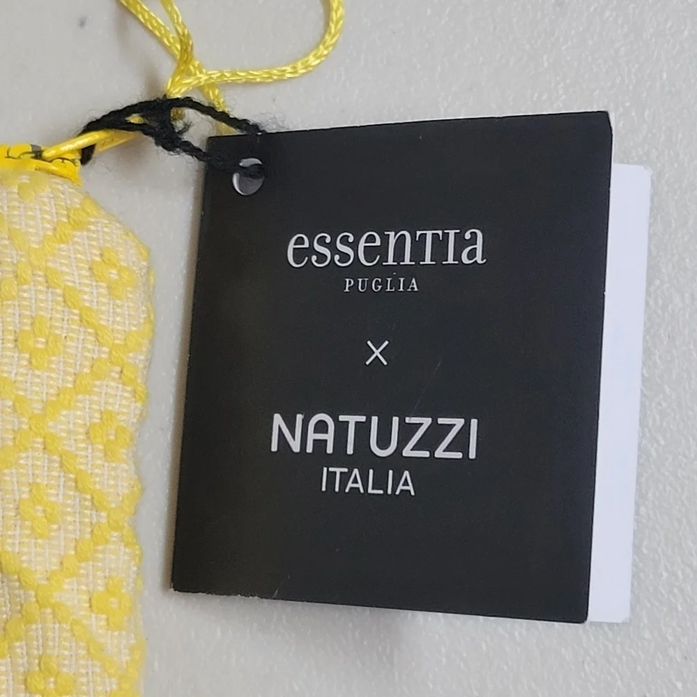Essentia Plugia X NATUZZI ITALIA NWT Embroidered Cosmetic Bag.